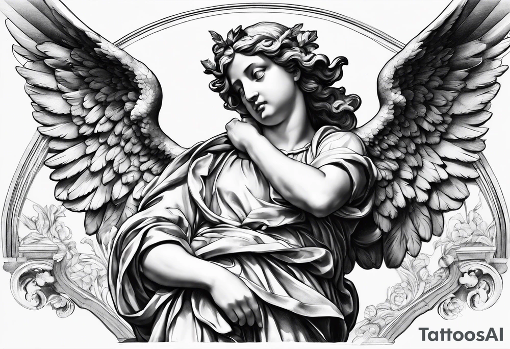 Bernini's angel in Saint Angelo bridge tattoo idea