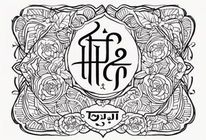 Tattoo ਨਿਰਭਉ ਨਿਰਵੈਰ written in Gurmukhi written text. tattoo idea