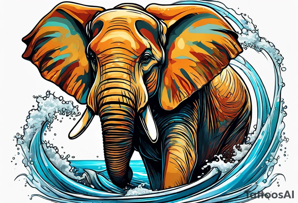 elephant
fishing
diving
plunging tattoo idea