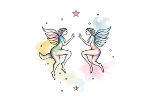 Gemini stars constellation tattoo idea