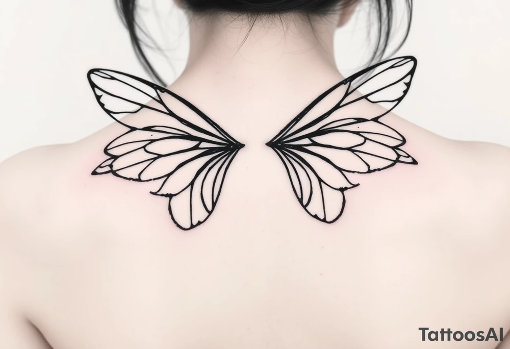 fairy wings tattoo idea