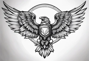 Halo and wings tattoo idea