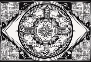 asian inspired simple tattoo idea