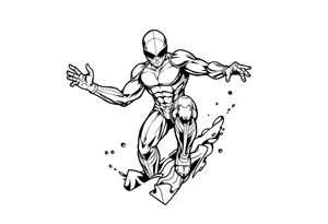 Silver Surfer comic accurate tattoo idea