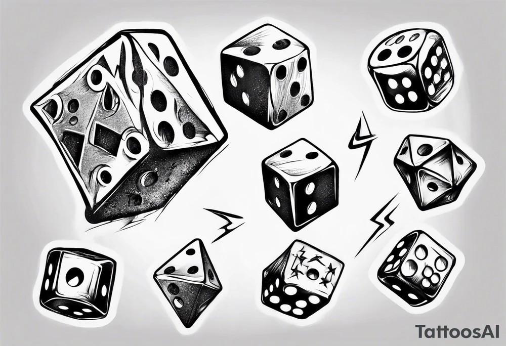 double dice tattoo idea