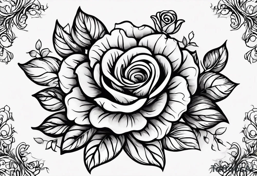 Tudor rose cygel tattoo idea
