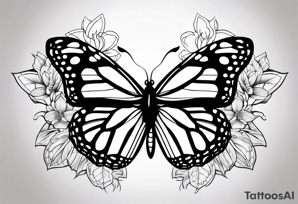 monarch tattoo idea