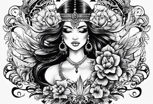 Nome Cleo e Carlos de forma criativa tattoo idea