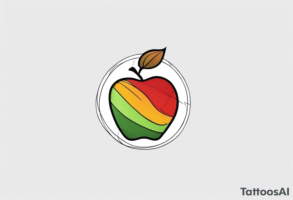 Apple tattoo idea