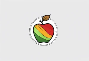 Apple tattoo idea