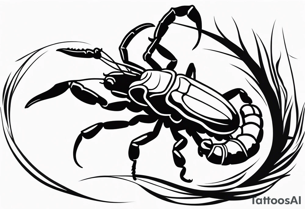 small Julia scorpion tattoo idea