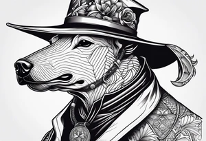 plague doctor, boar, bull, pitbull, snake tattoo idea