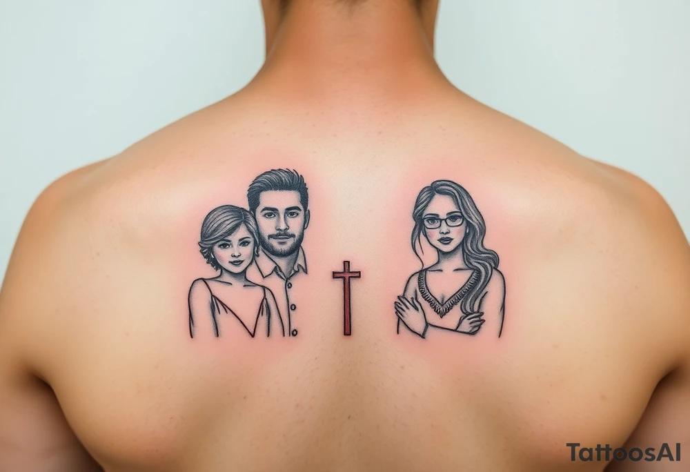 small simple tatto represnting family tattoo idea