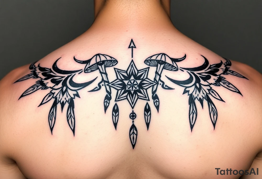 Mushrooms dreamcatcher
Stars tattoo idea