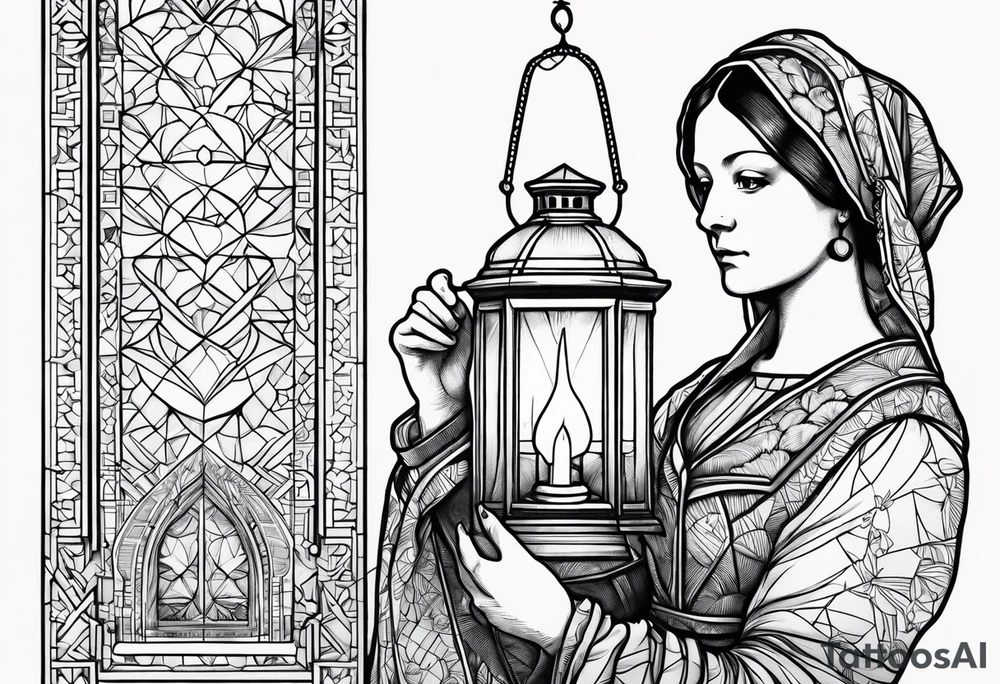 Lady with the Lamp Florence nightingale tattoo idea
