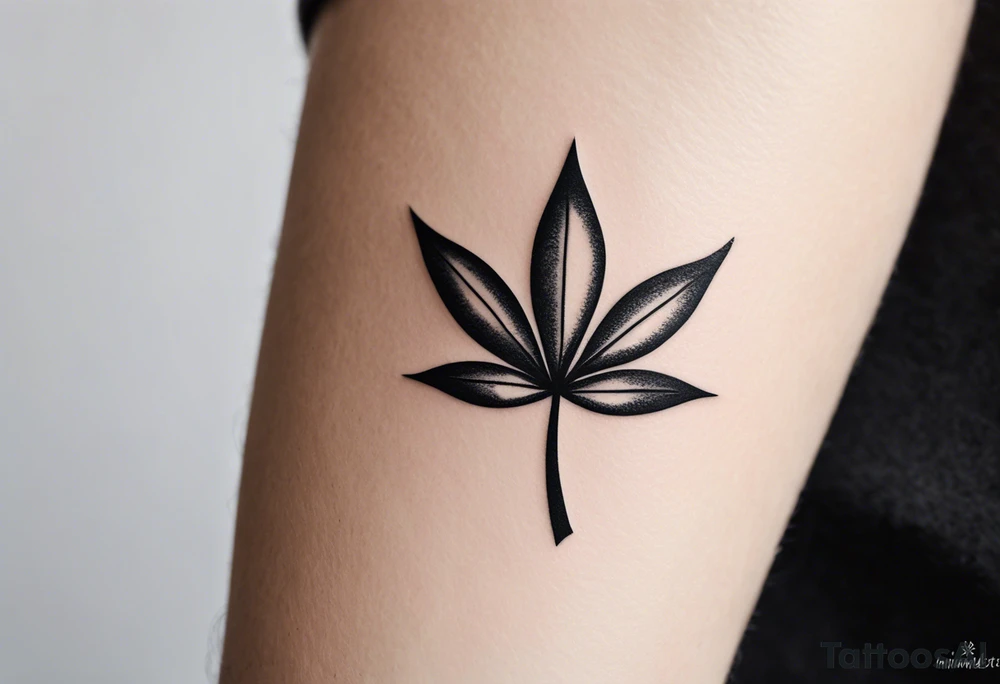Erstelle ein Tatoo. Hundepfote. In der Hundepfote Symbol Autismus Puzzleteil und PTSD Schlaufe nur einmal. Ausserhalb der Pfote minimalistischer quatradischer  und abstrakter Style. Style des Tatoo minimalistisch, abstrakt, Dotwort, aquarell und fineline tattoo idea