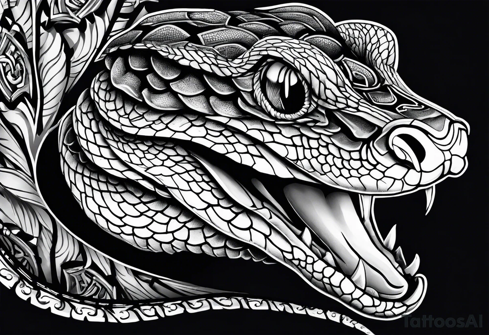 gaboon viper tattoo idea