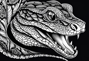 gaboon viper tattoo idea