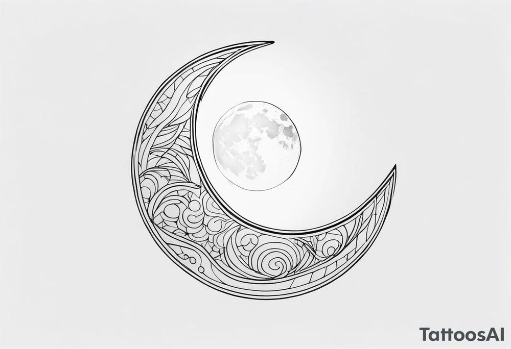 Moon tattoo idea