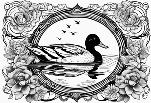 detetive com um pato tattoo idea
