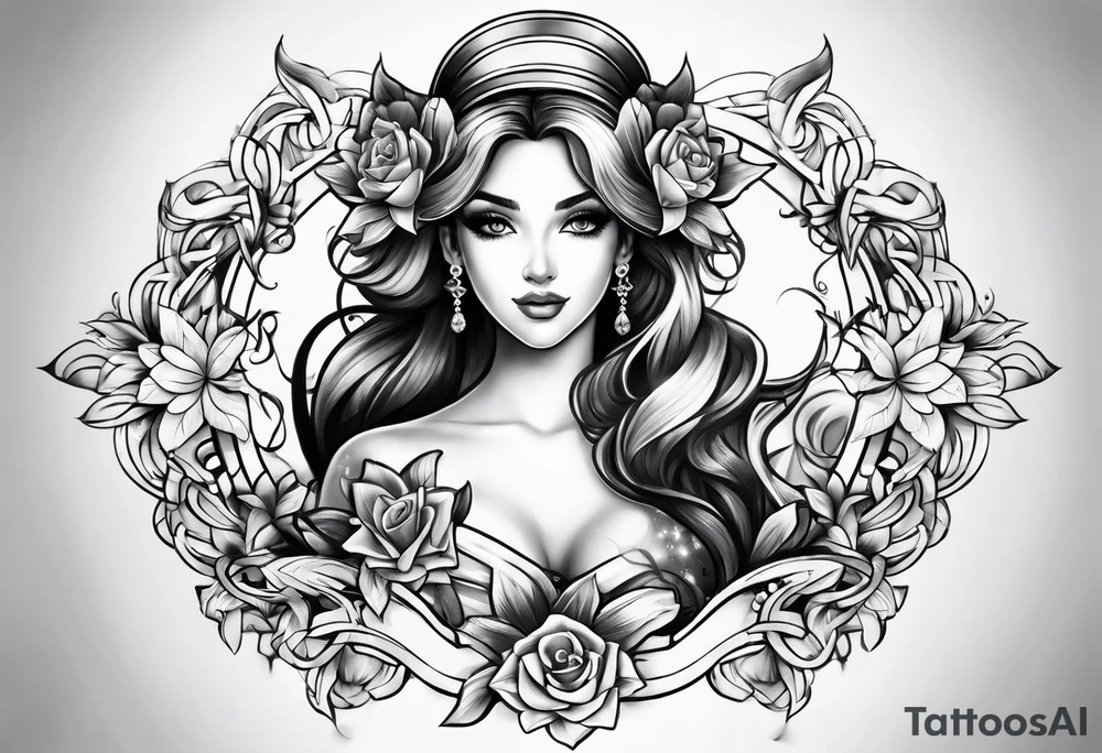 Princess bows tattoo idea