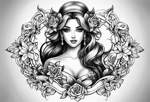 Princess bows tattoo idea