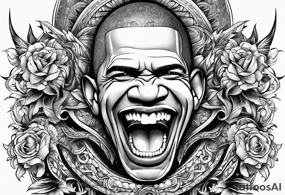 obama big teeth tattoo idea