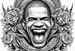 obama big teeth tattoo idea