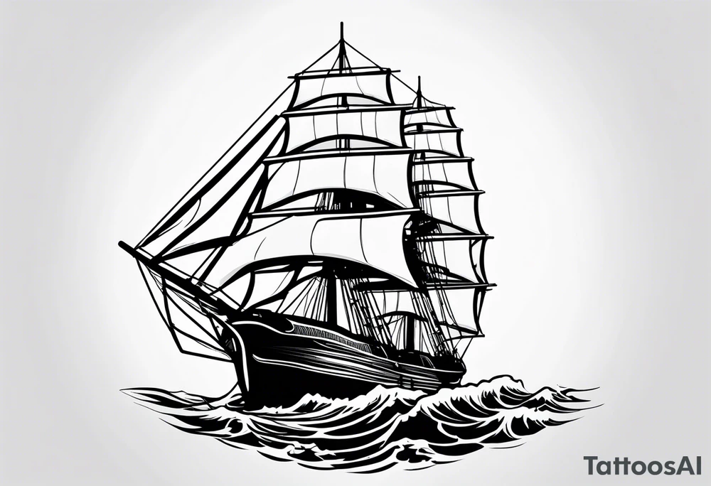 Cal 40 sailboat tattoo idea