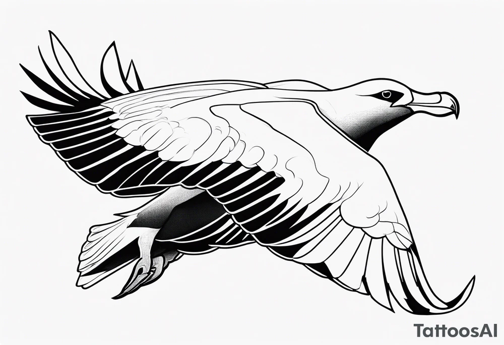 giant albatross tattoo idea
