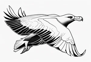 giant albatross tattoo idea
