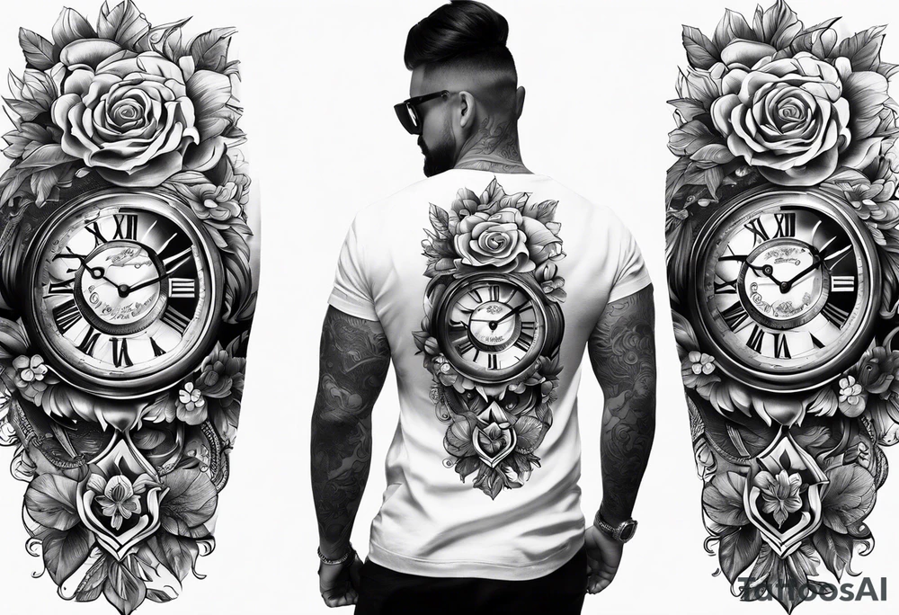 day of month watch tattoo idea