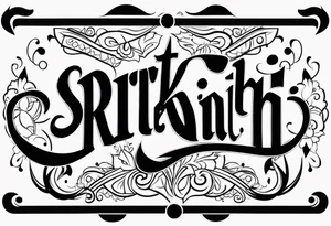 Srikanth name tattoo idea