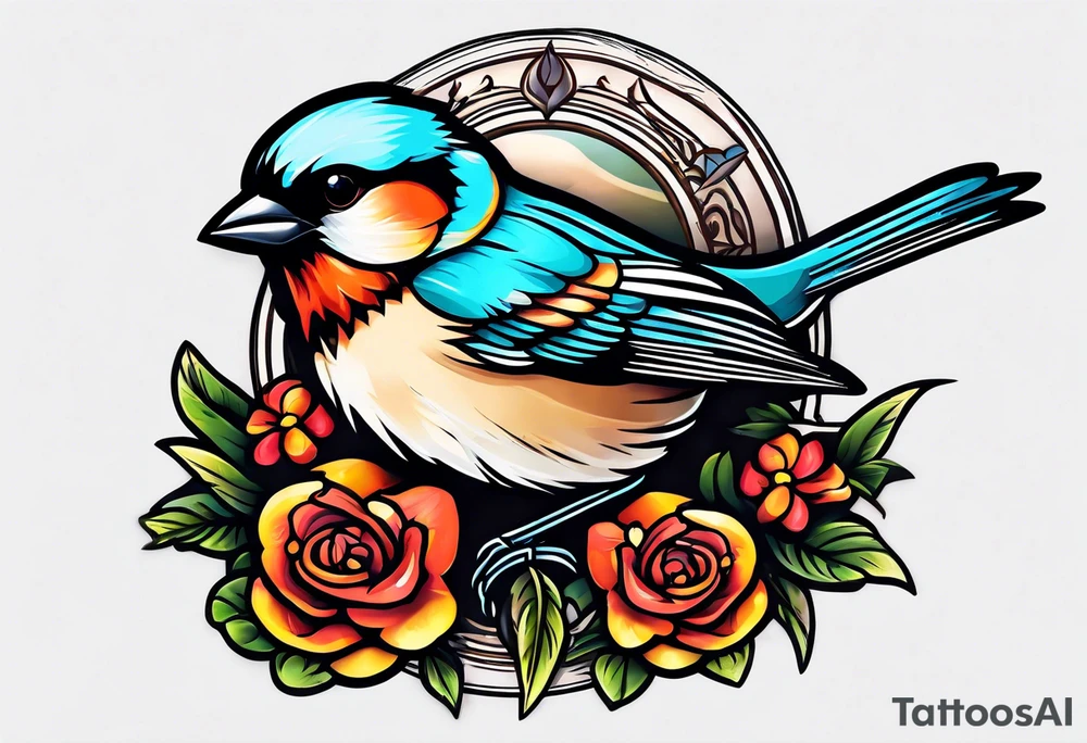 Sparrow tattoo idea | TattoosAI