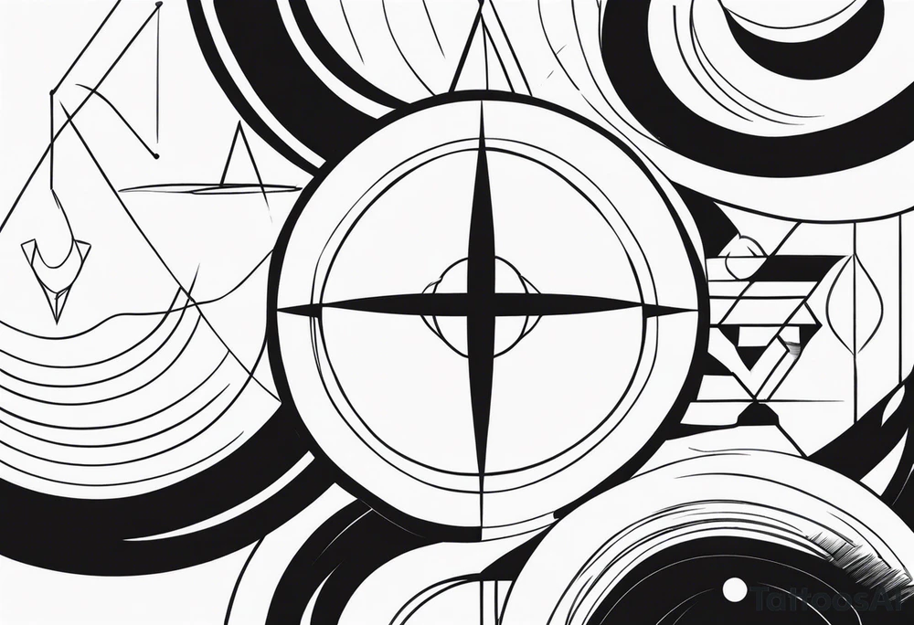 Combination of a and d tattoo idea