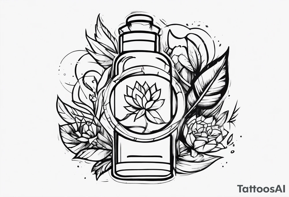 Fighting drug addiction tattoo idea