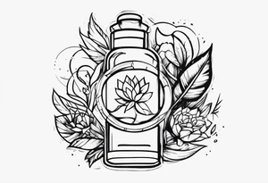 Fighting drug addiction tattoo idea