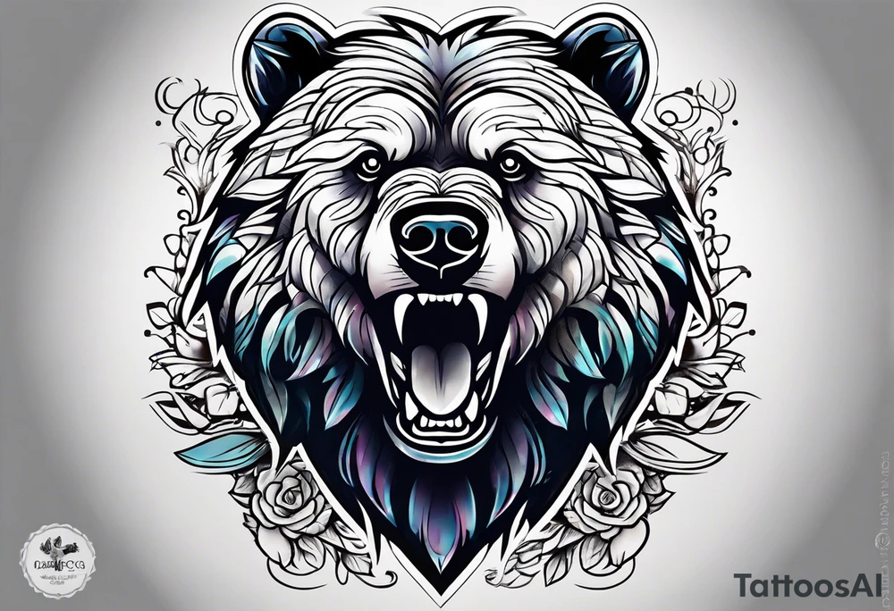 Dancing bear tattoo idea