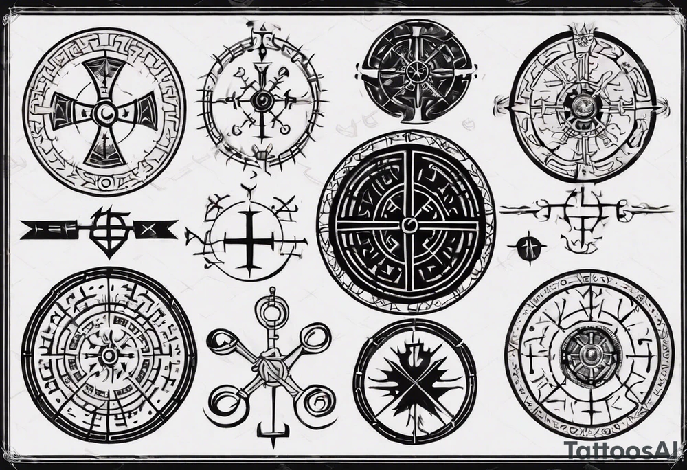 vegvísir tattoo idea
