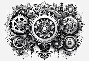 Gears for knee tattoo idea