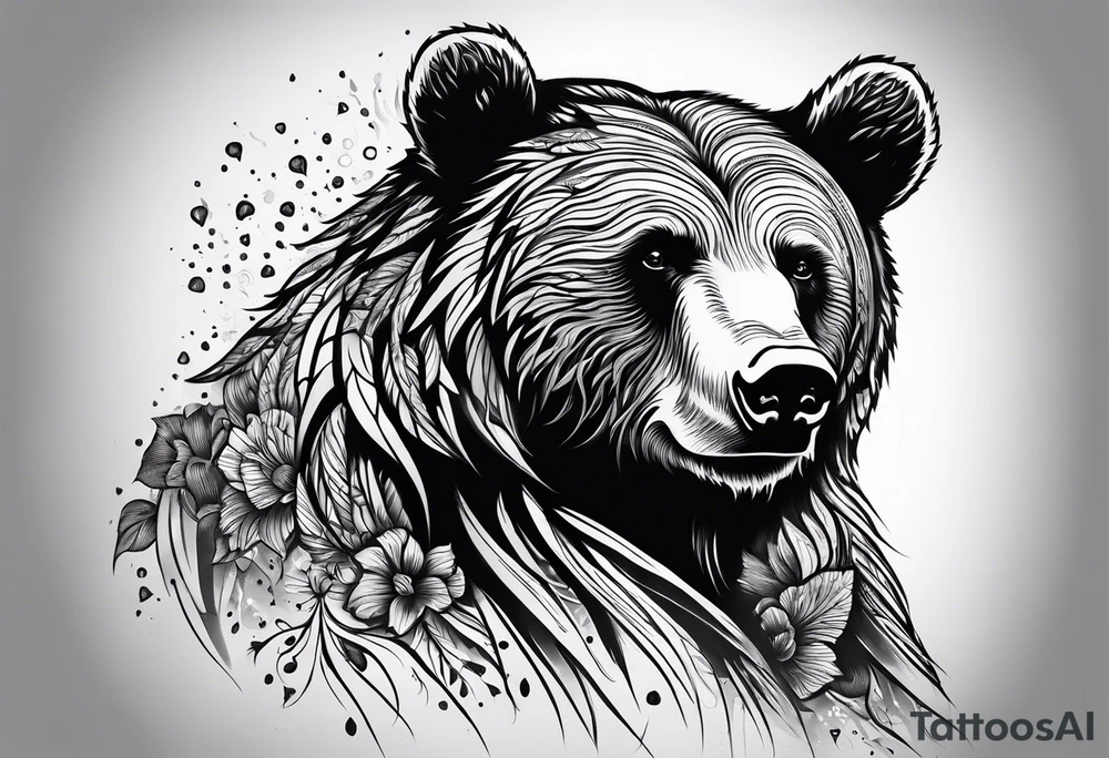 Dancing bear tattoo idea