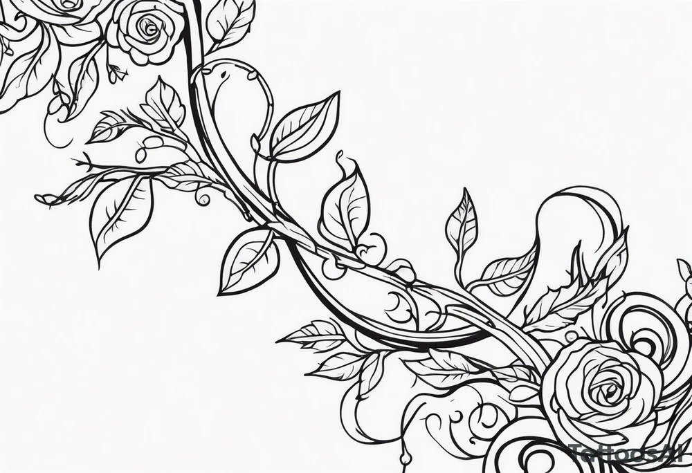 Long Vines tattoo idea