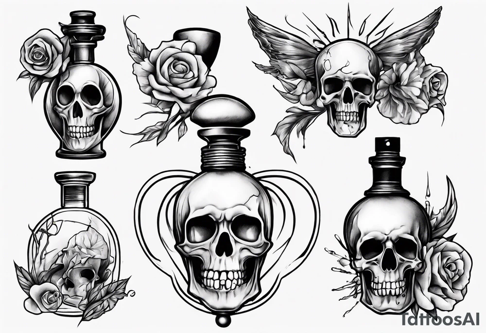perfume but inside is death tattoo idea