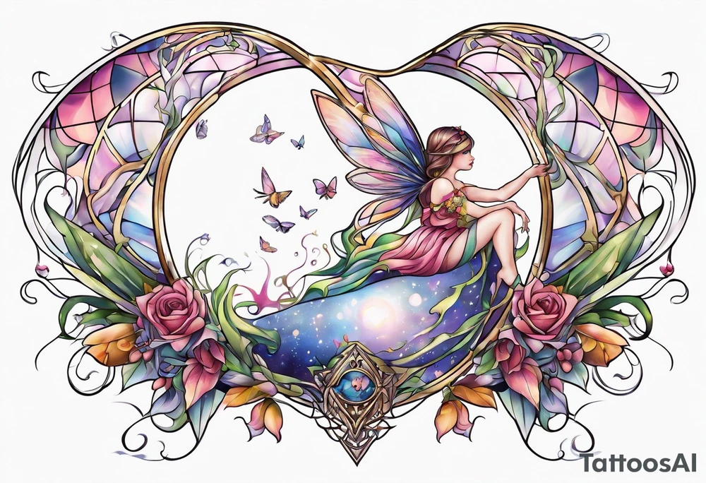 Fairy fetus tattoo idea