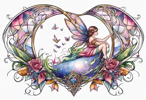 Fairy fetus tattoo idea