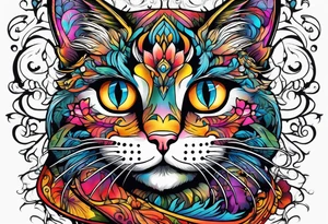Small cat tattoo idea