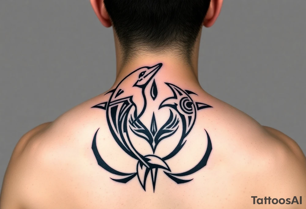dolphin friendship tattoo idea