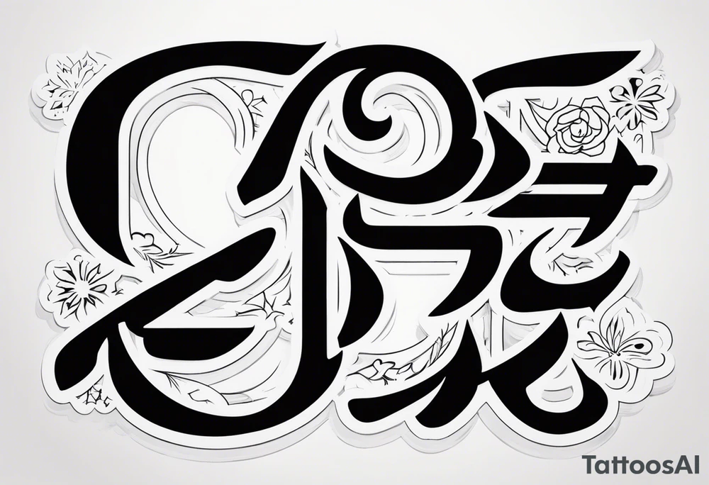 the word がんばれ tattoo idea
