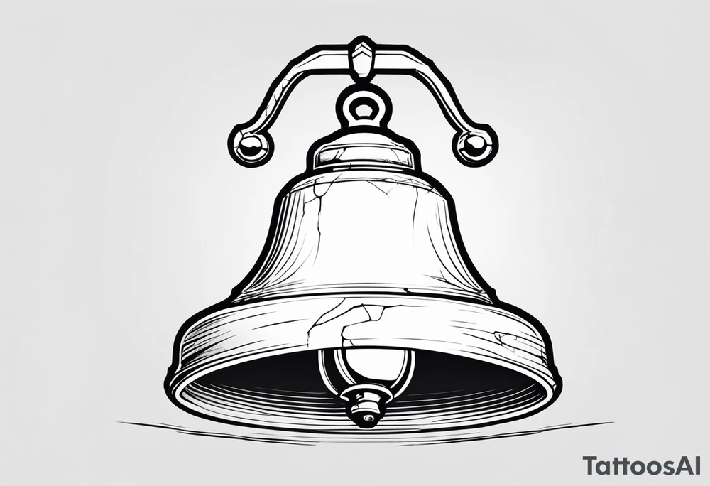 cracked bell tattoo idea