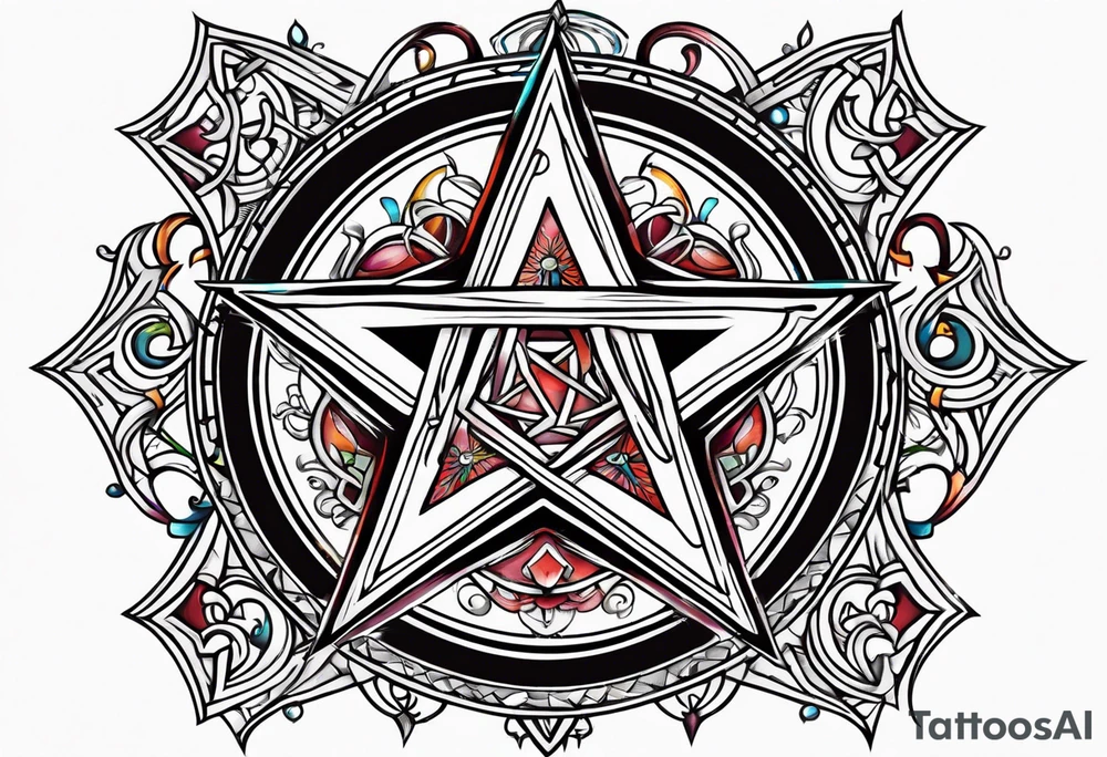 pentagram. tattoo idea